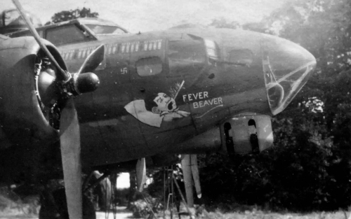 photo of the Fever Beaver aircraft that Lieutenant Proulx co-piloted on his second mission