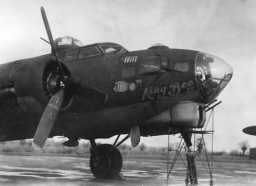 photo of the King Bee II aircraft that Lieutenant Proulx co-piloted on his first mission