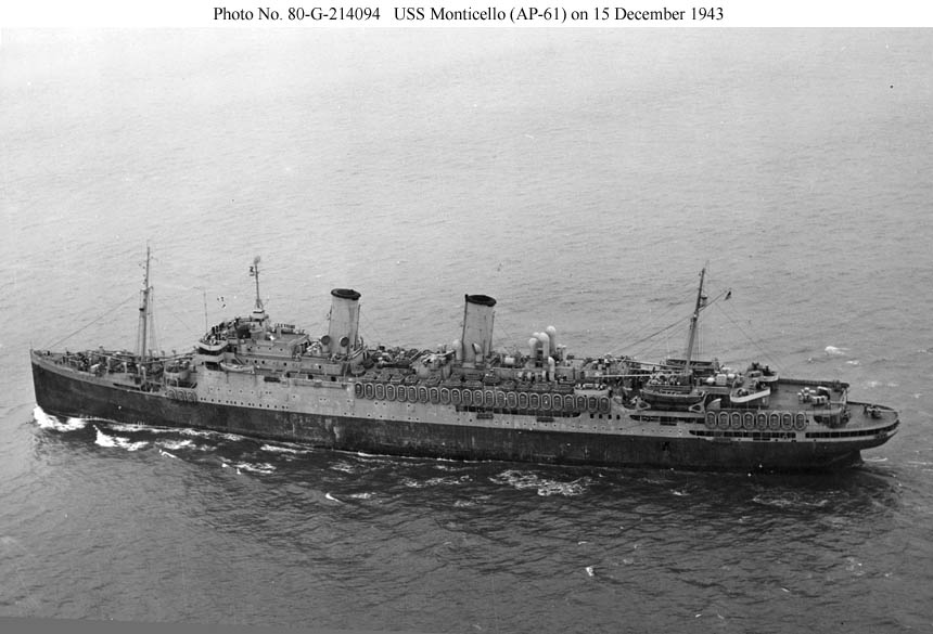 image of the ship that took Wayne from Le Havre France to New York.