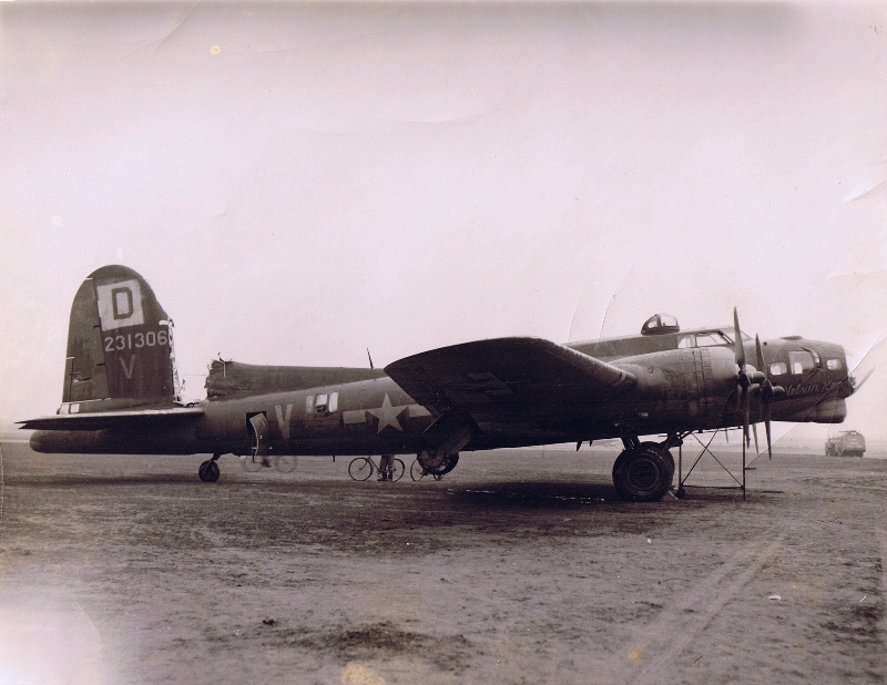 photo of the aircraft nelson king that Lieutenant Proulx co-piloted on his final mission